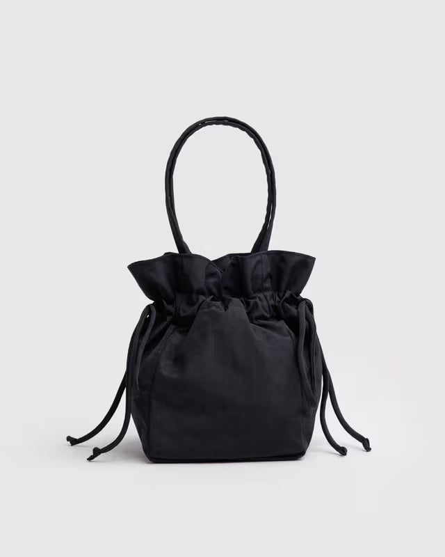Baggu Nylon Drawstring Bag Black