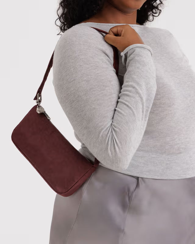 Baggu Nylon Pochette Mahogany