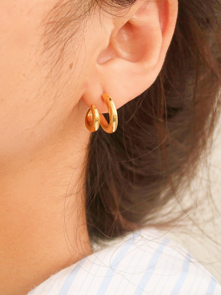 Maddison Double C Hoop Earring