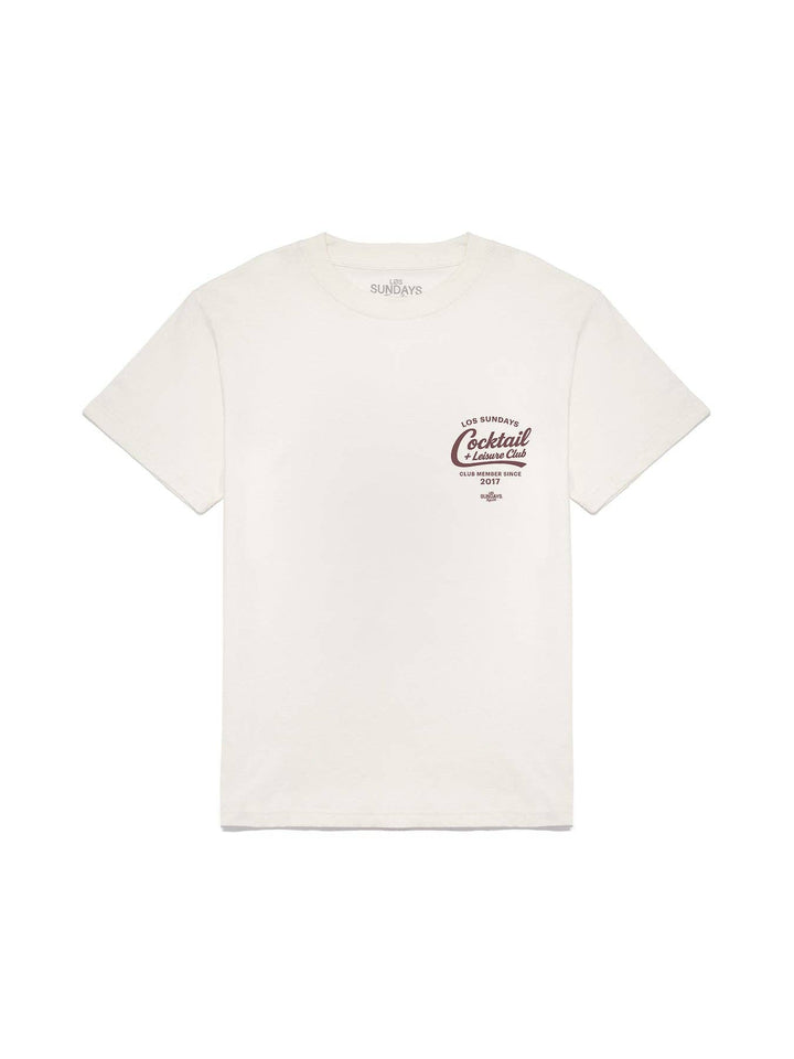 The Cocktail & Leisure Tee - Blanc White