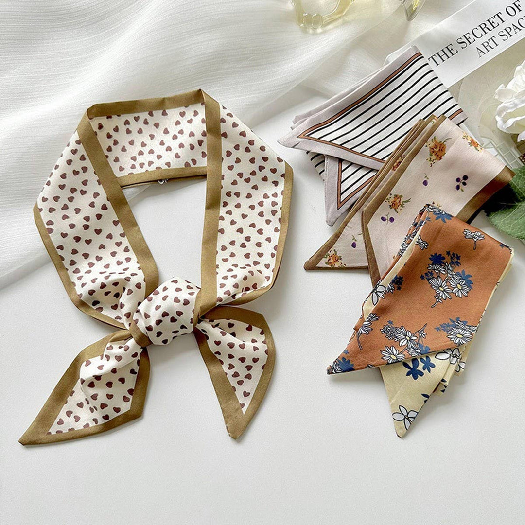 Vintage Neutral Print Twilly