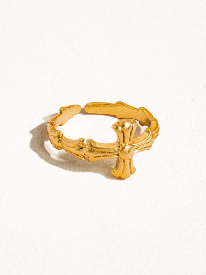 Ruth Adjustable Cross Ring