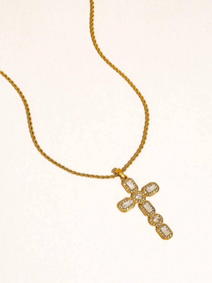 Belrose CZ Cross Necklace