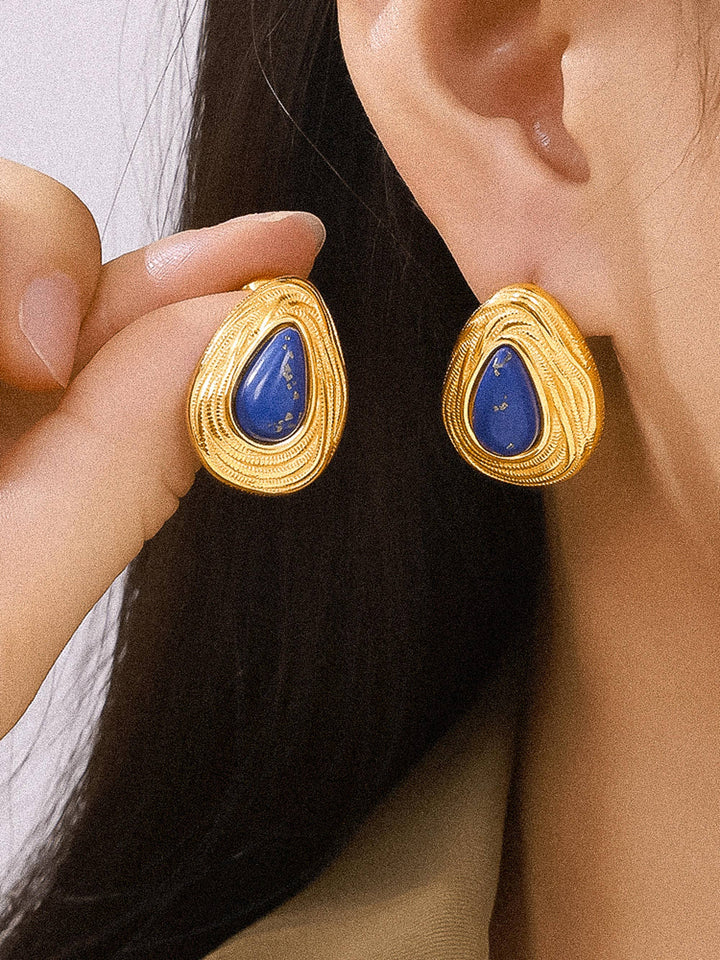 Thura Lapis Lazuli Droplet Earring