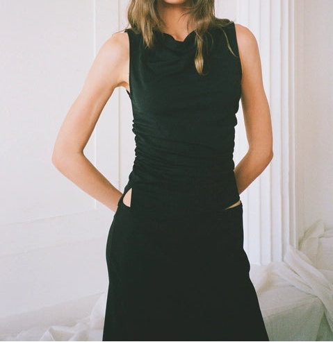 Kelsey Sleeveless Cowl Neck Top