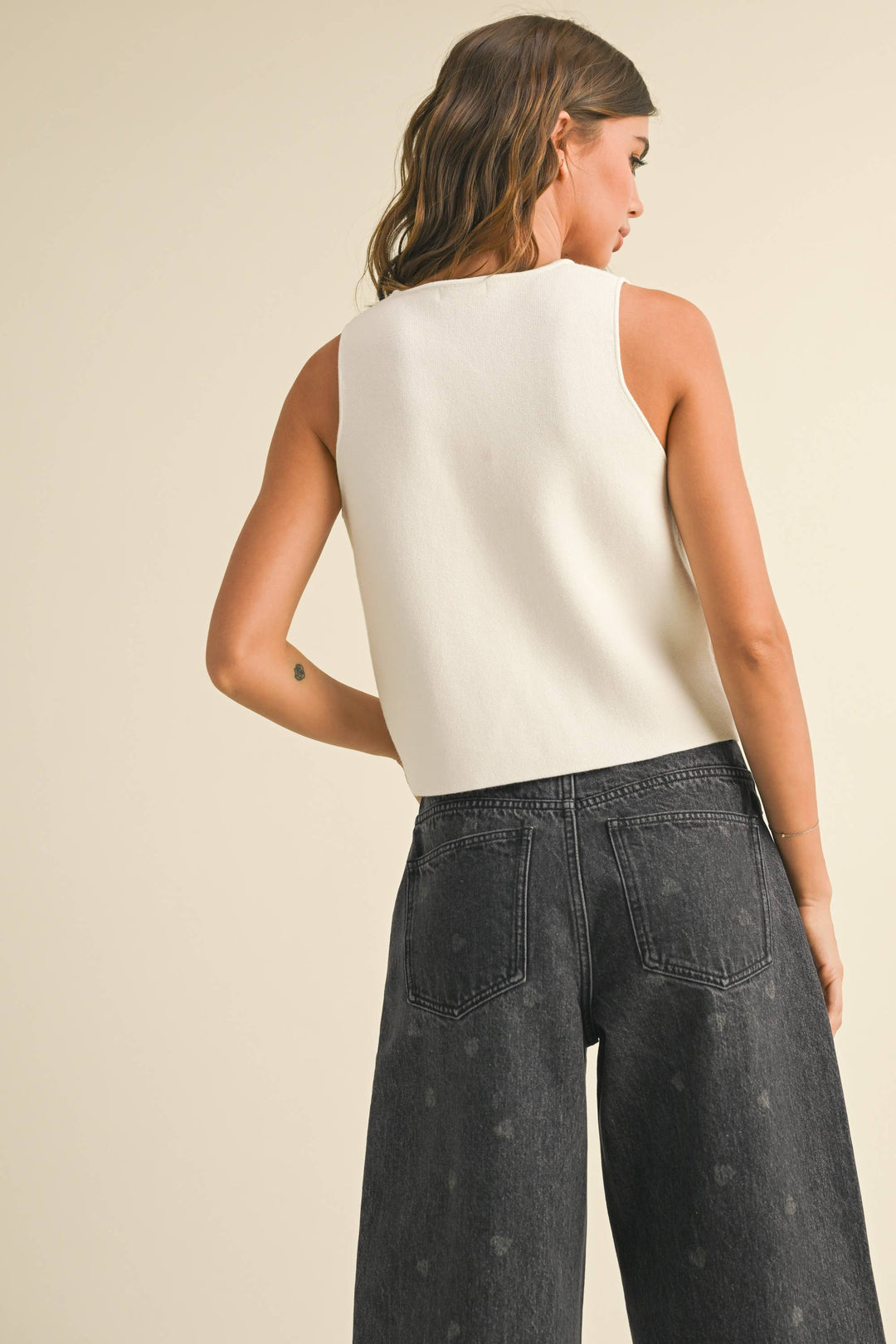 Tessa Button Down Knit Vest