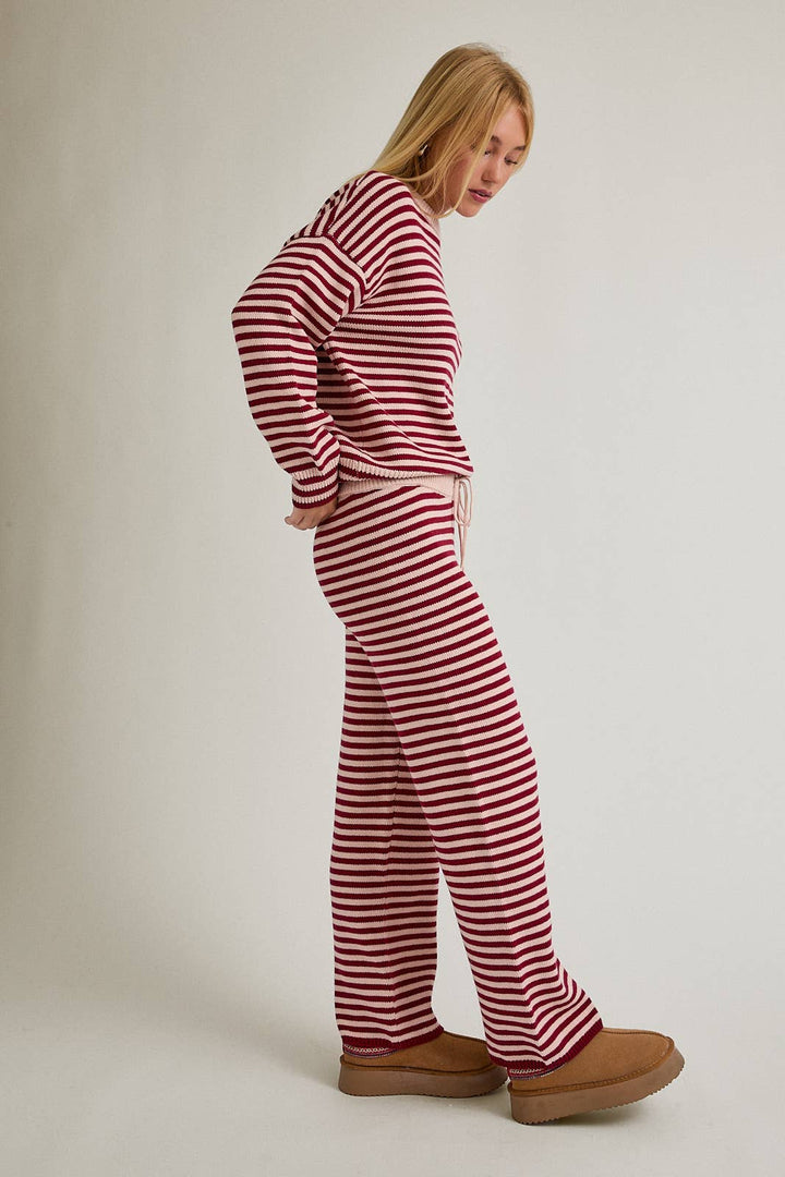 Leslie Striped Crew Sweater
