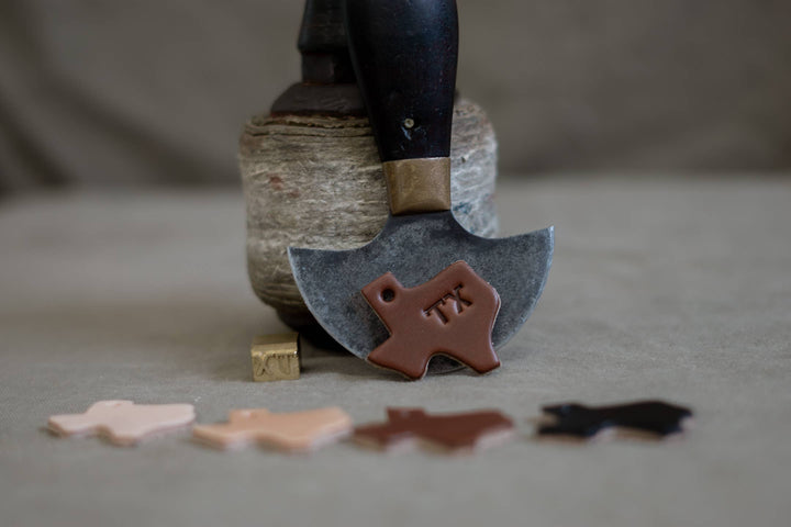 TX Leather Texas Key Tag