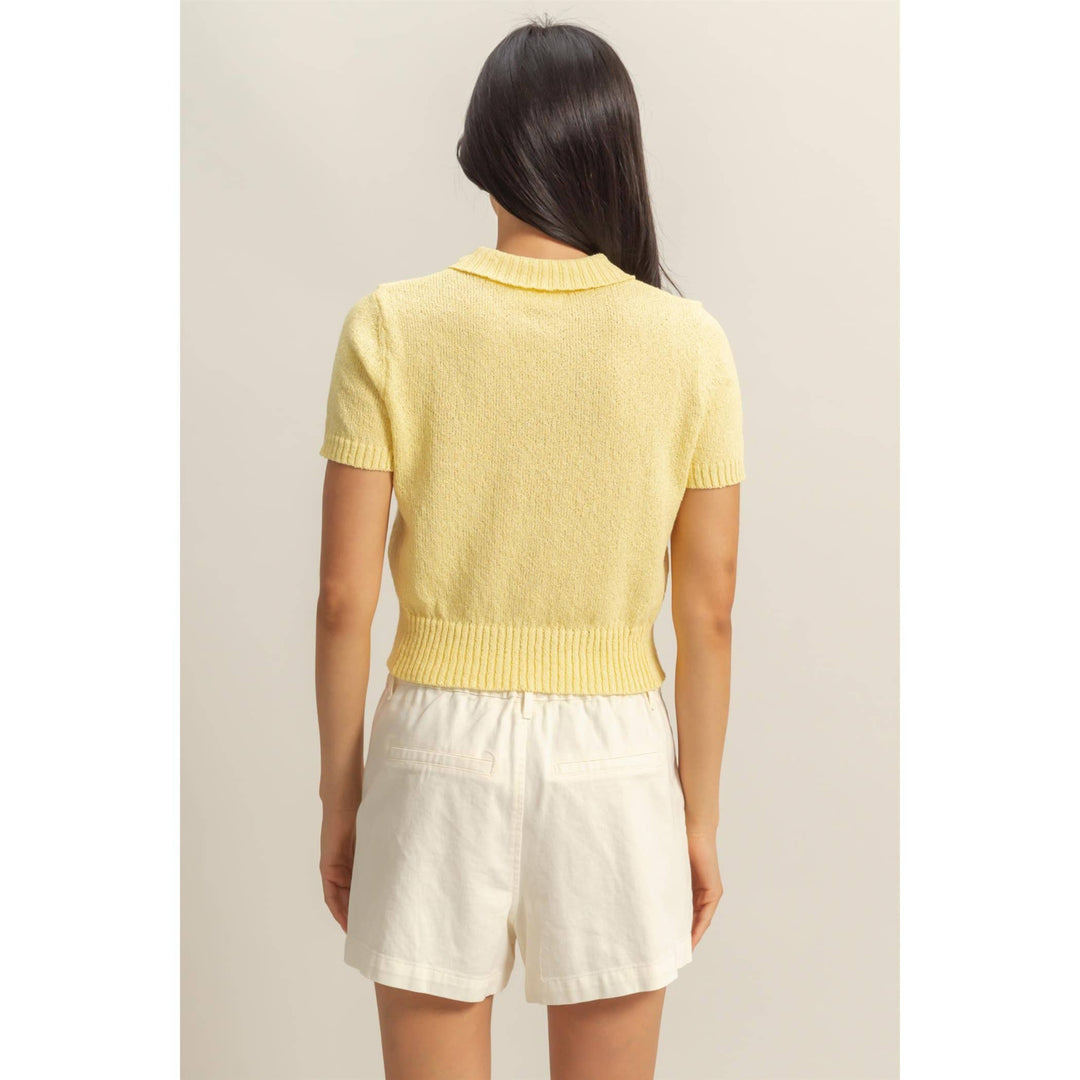 Margaret Knit Polo Top