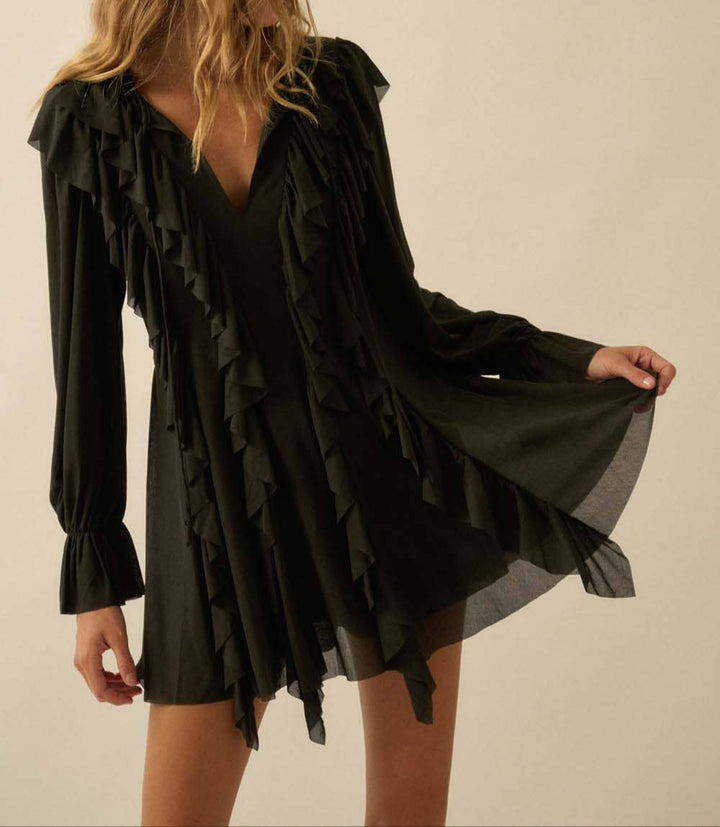 Chloe Cascade Ruffle Romper