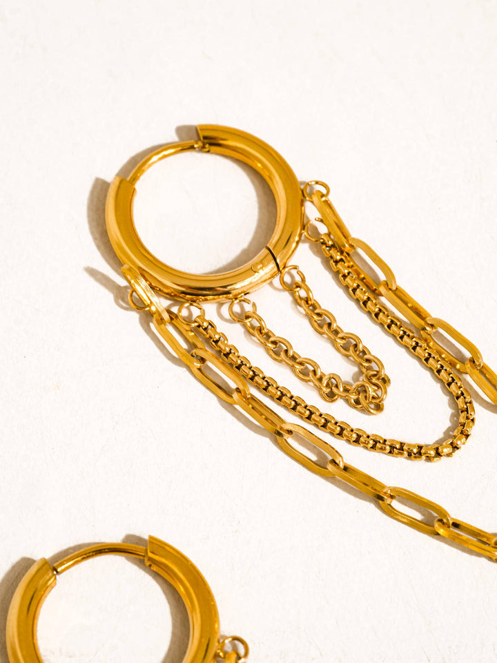 Vianne Multi Chain Drop Earrings