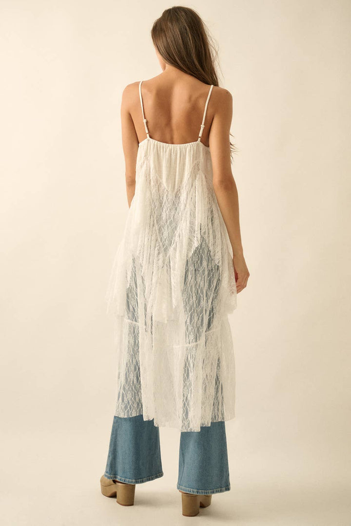 Amelia Ruffled Lace Top