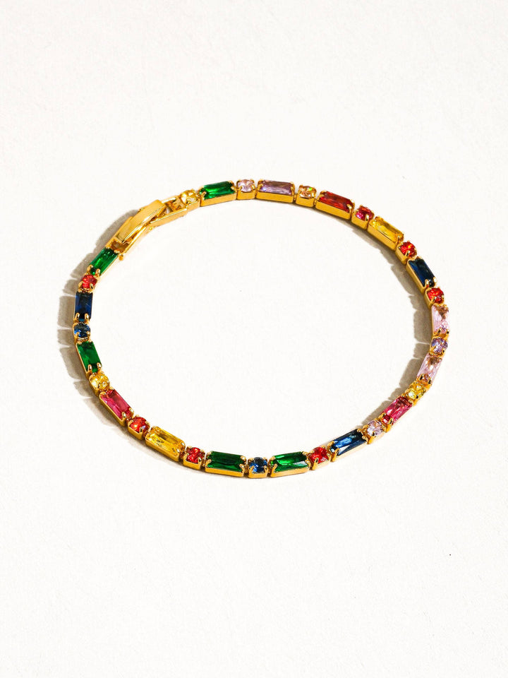 Shiloh Multicolor CZ Chain Bracelet