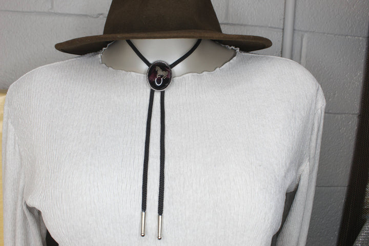 Midnight Trot Bolo Tie