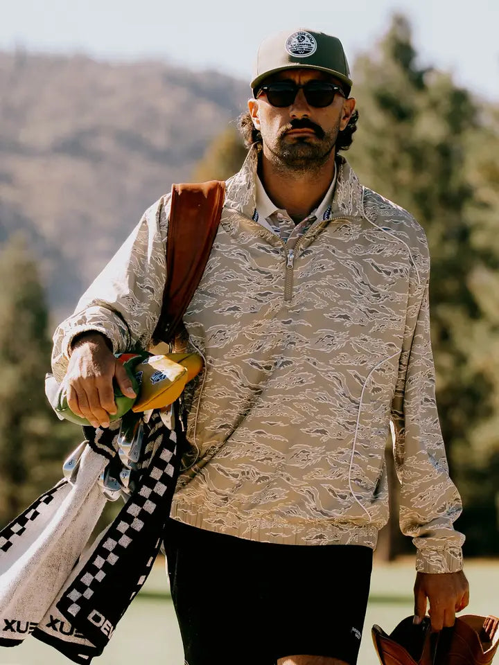 Pullover Piped Qtr Zip