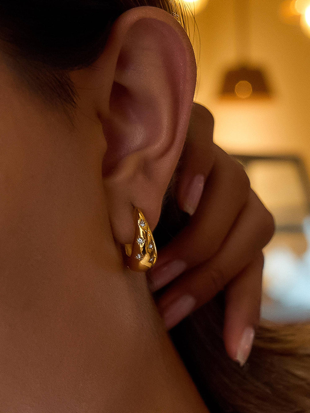 Solira Star Hoop Earring