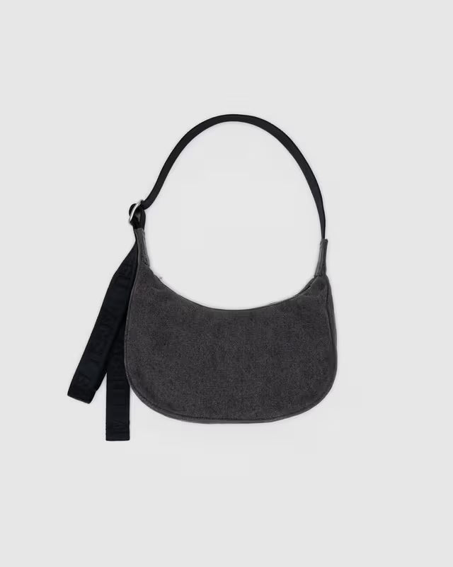 Baggu Small Denim Crescent Bag Washed Denim