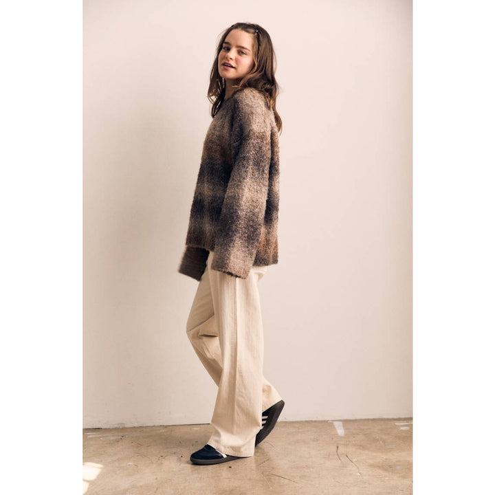 Brown Ombre Retro Sweater