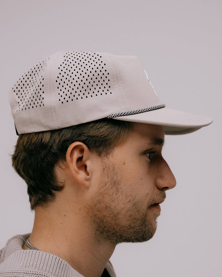 Skull Caddie Performance Rope Hat - Bone