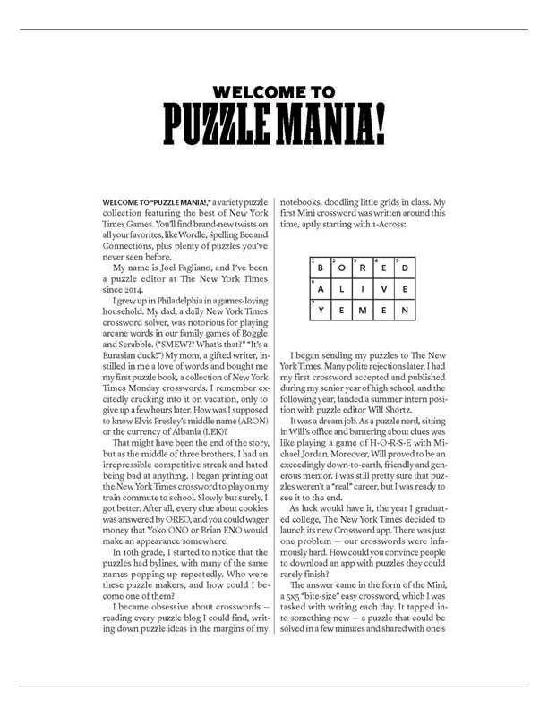 Puzzle Mania! Book