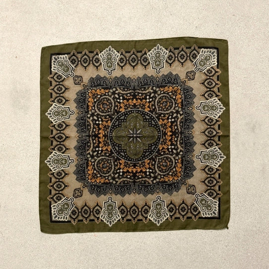 Ornate Olive Scarf