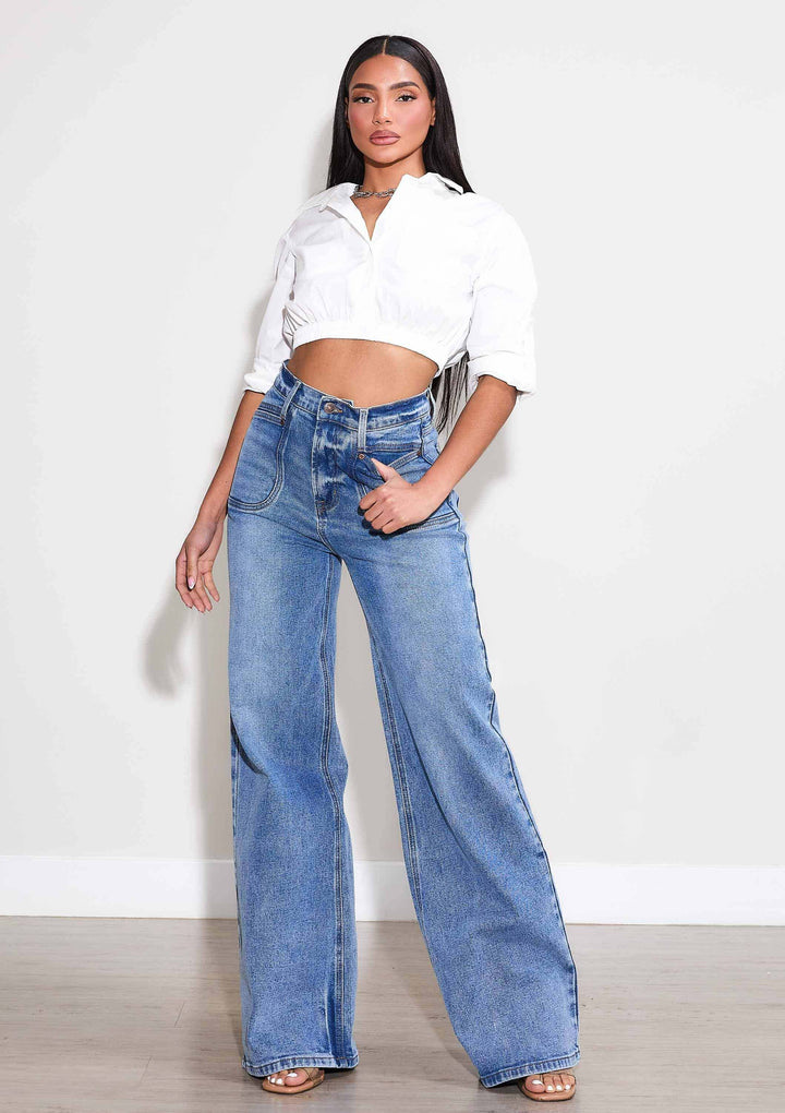 Laura High-Rise Wide Leg Jeans