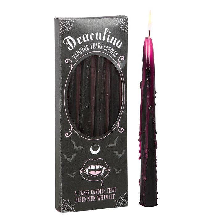 Pink Vampire Tears Bleeding Taper Candles
