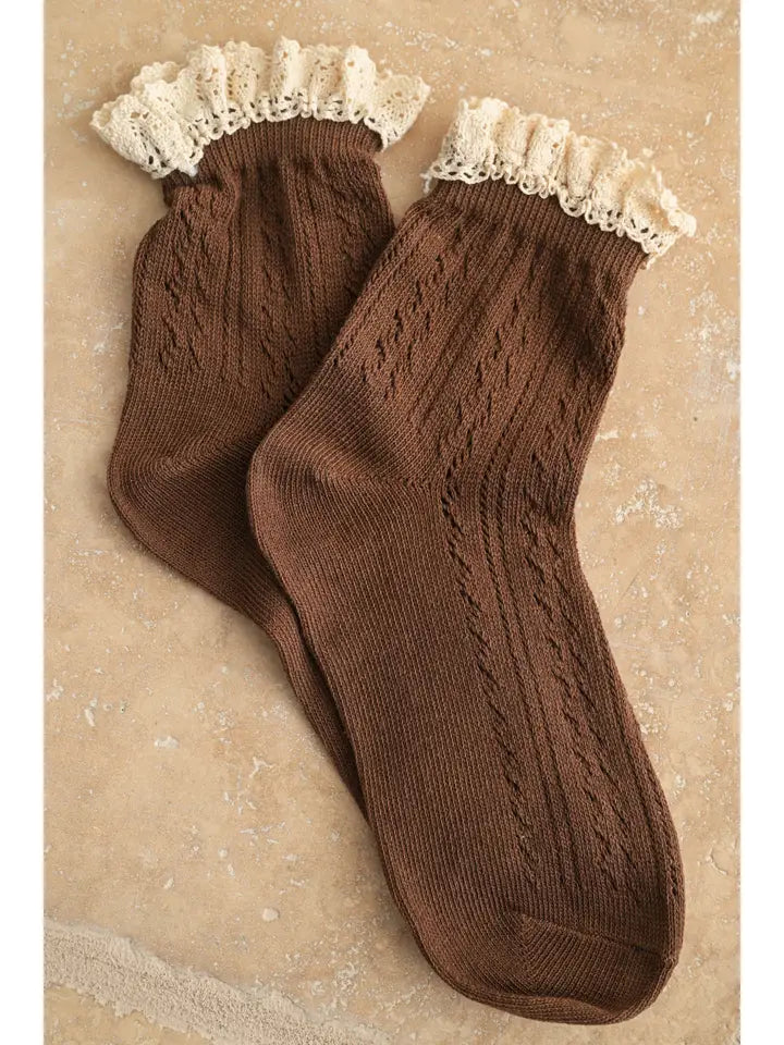 Crochet Pointelle Socks