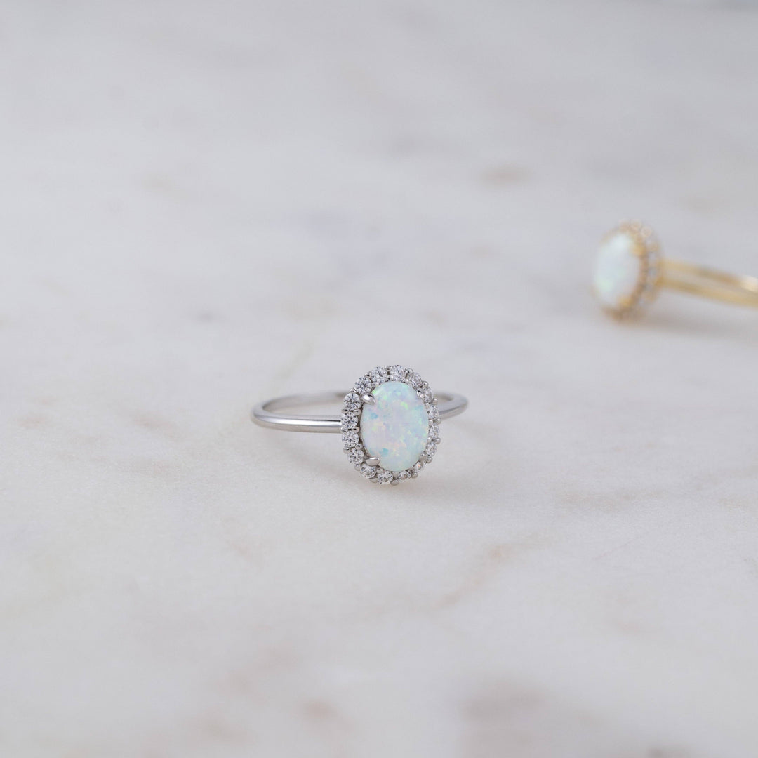 Oval Opal Ring