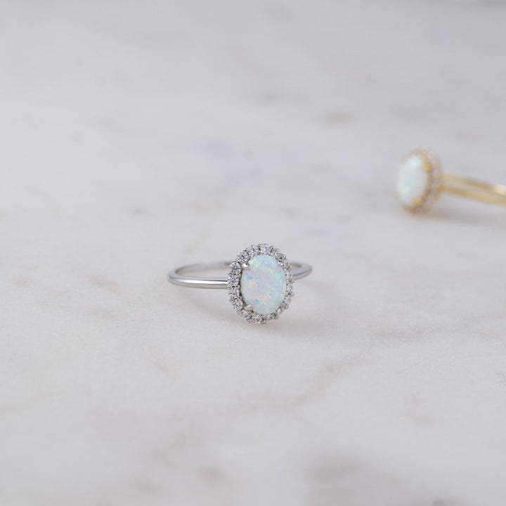 Oval Opal Ring
