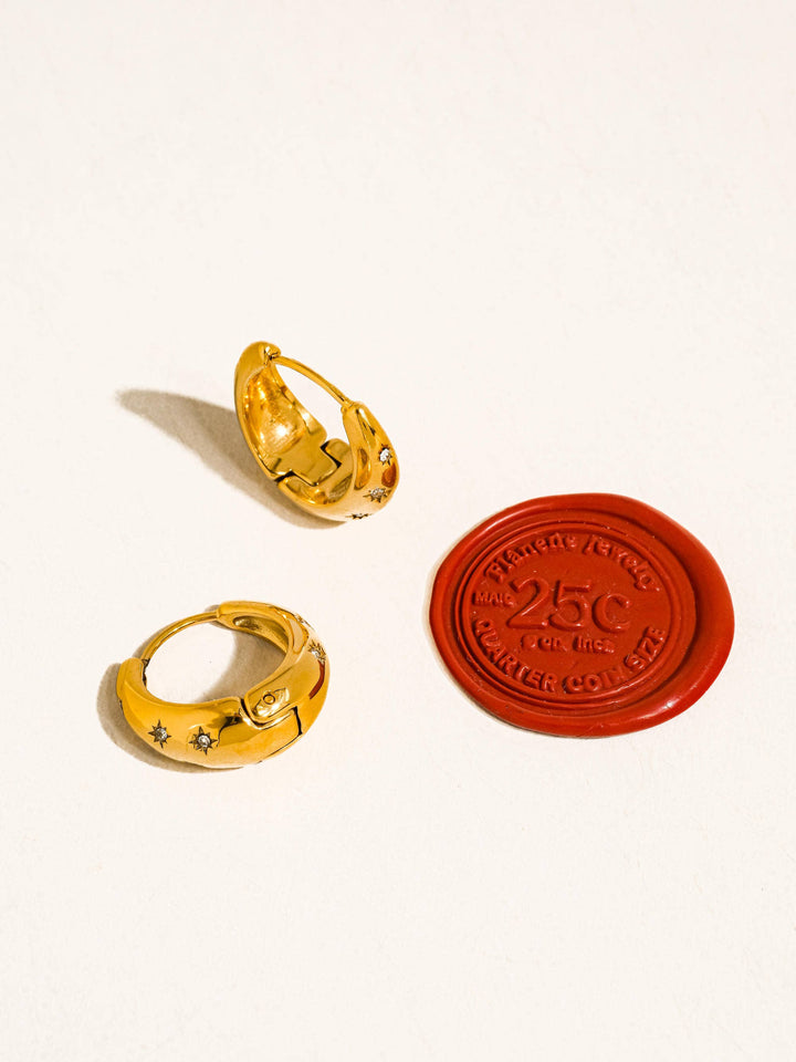Solira Star Hoop Earring