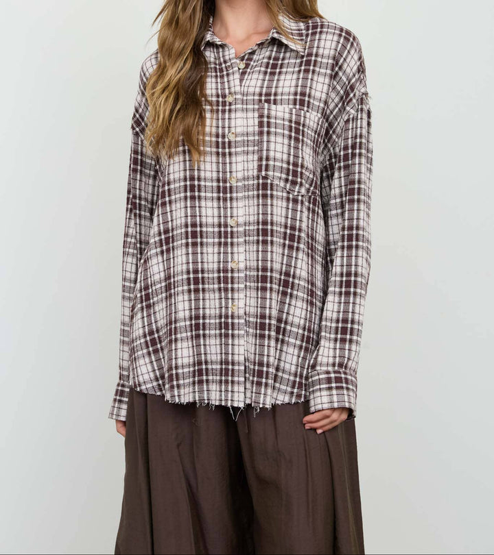 Sirena Distressed Flannel