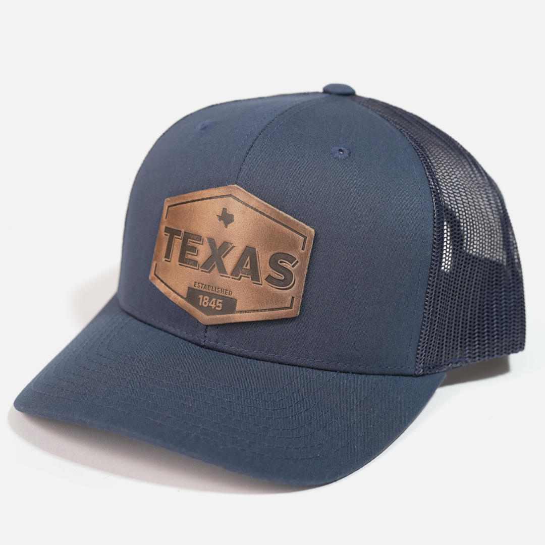 Texas Leather Patch Hat