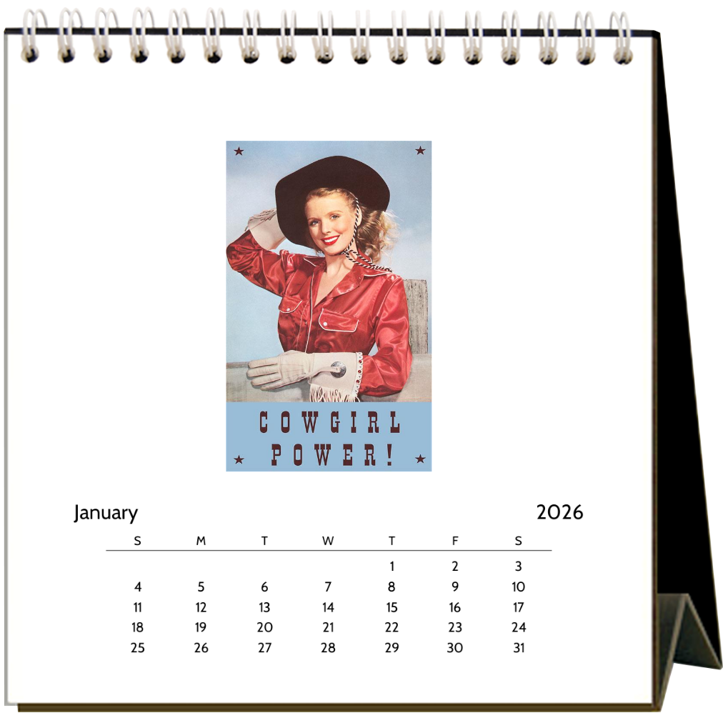 Cowgirls 2026 Desk Calendar