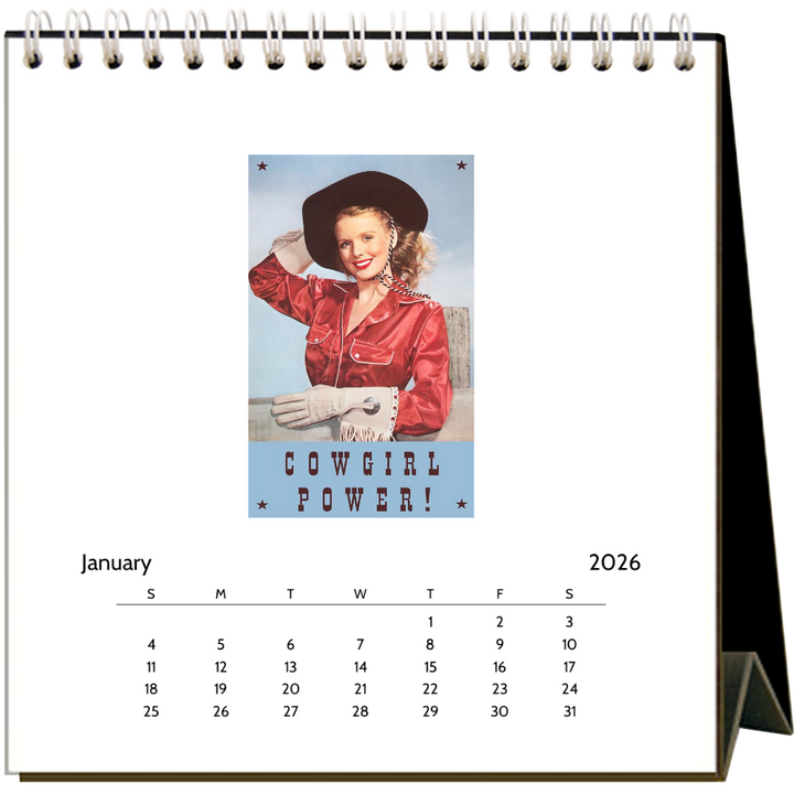 Cowgirls 2026 Desk Calendar