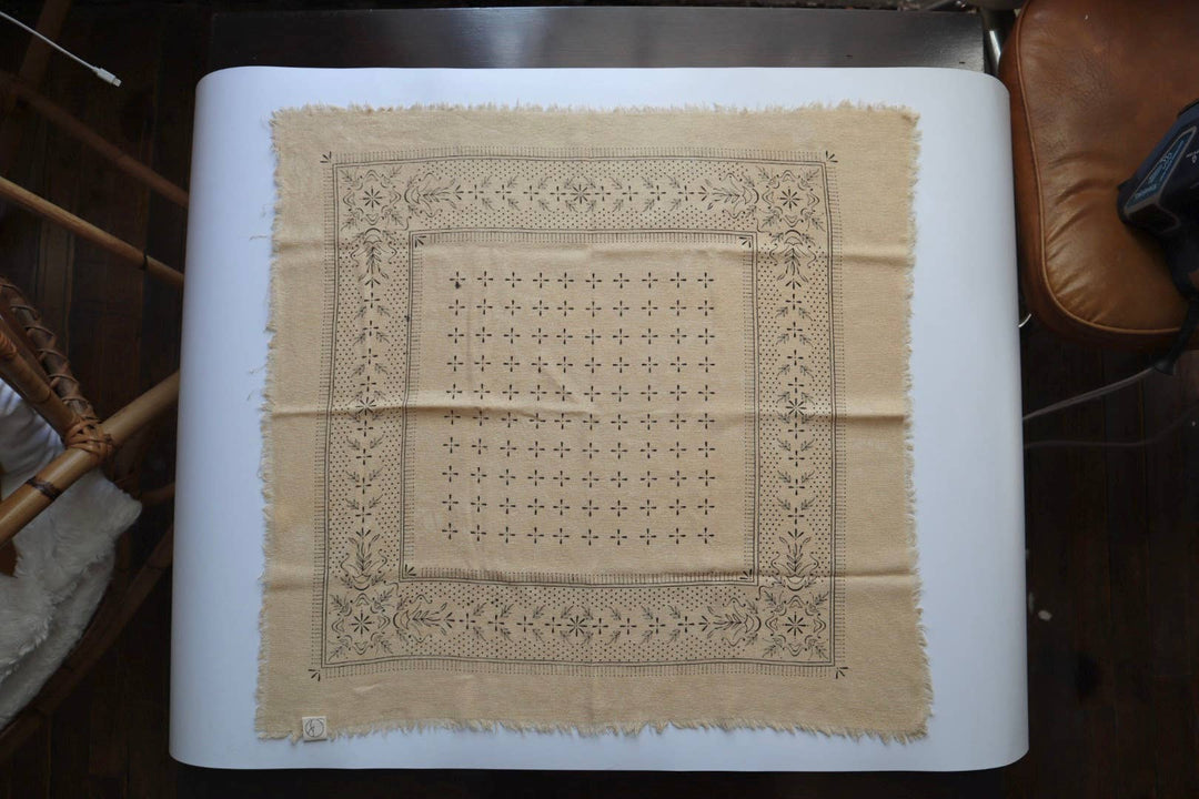 Oatmeal Classic Silk Bandana