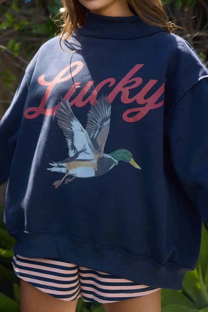 Lucky Mallard Mockneck