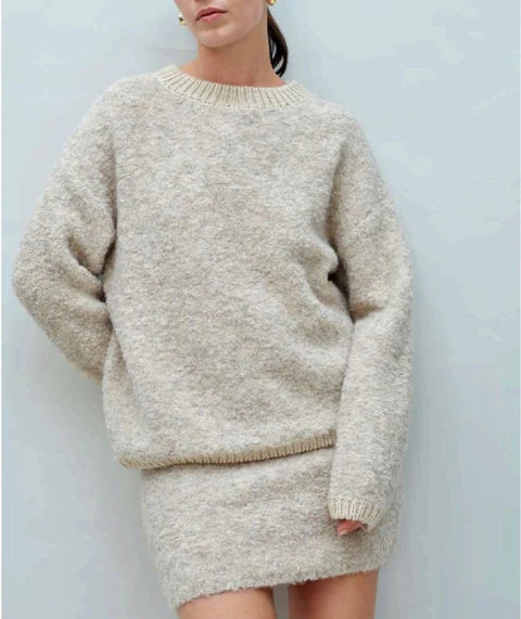 Colette Contrast Yarn Sweater