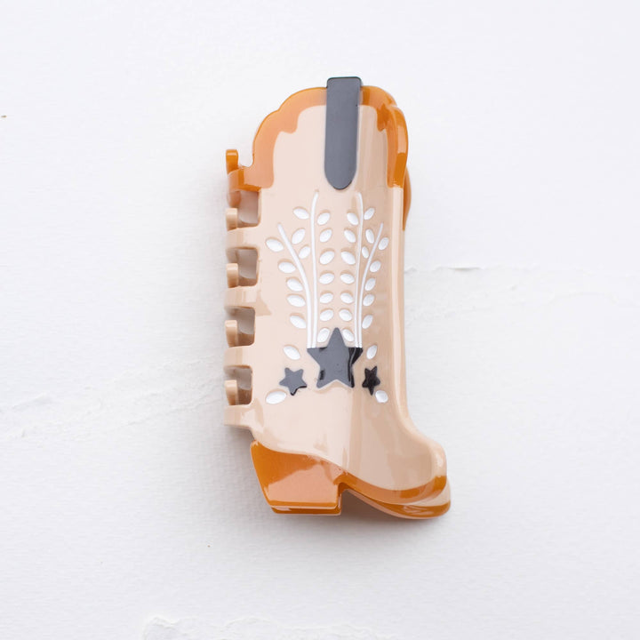 Eco Shooting Star Cowboy Boots Hair Claw Clip