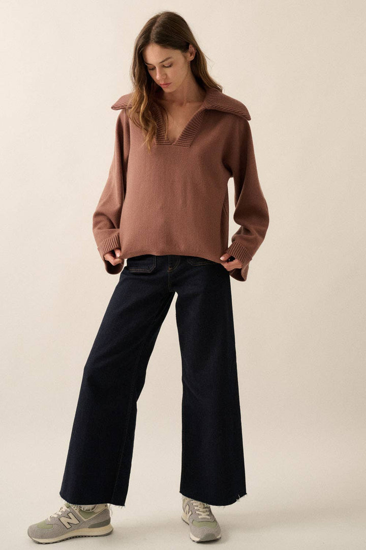 Annika Bell-Sleeve Sweater