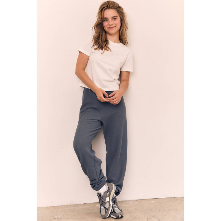 Mineral Washed Cotton Blank Cropped Tee