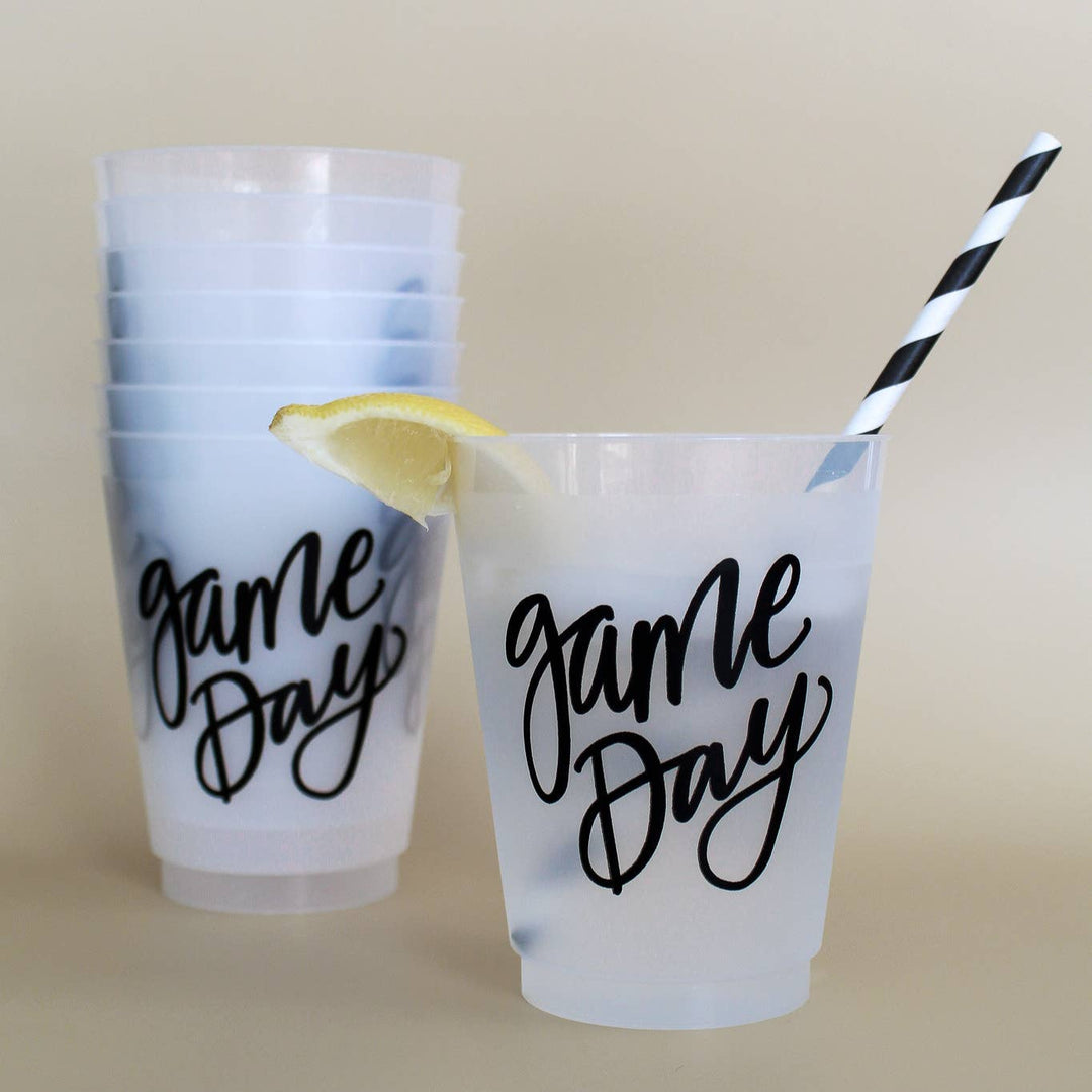 Game Day Tailgate Party Cup Set of 8