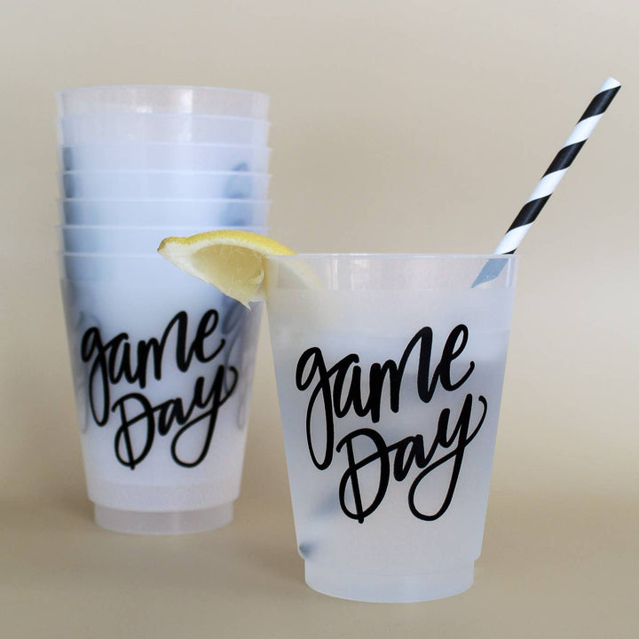 Game Day Tailgate Party Cup Set of 8