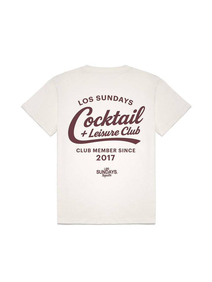 The Cocktail & Leisure Tee - Blanc White