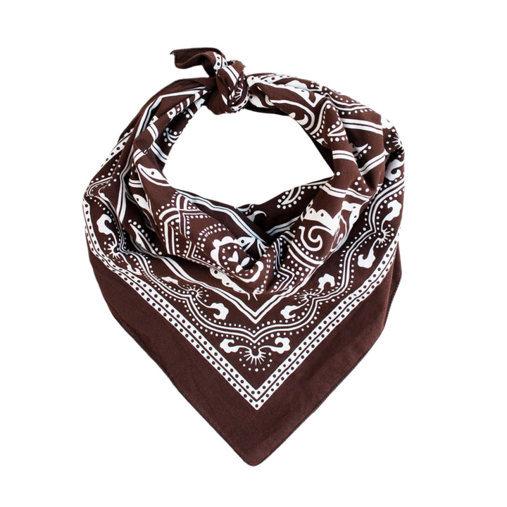 Brown Western Bandana