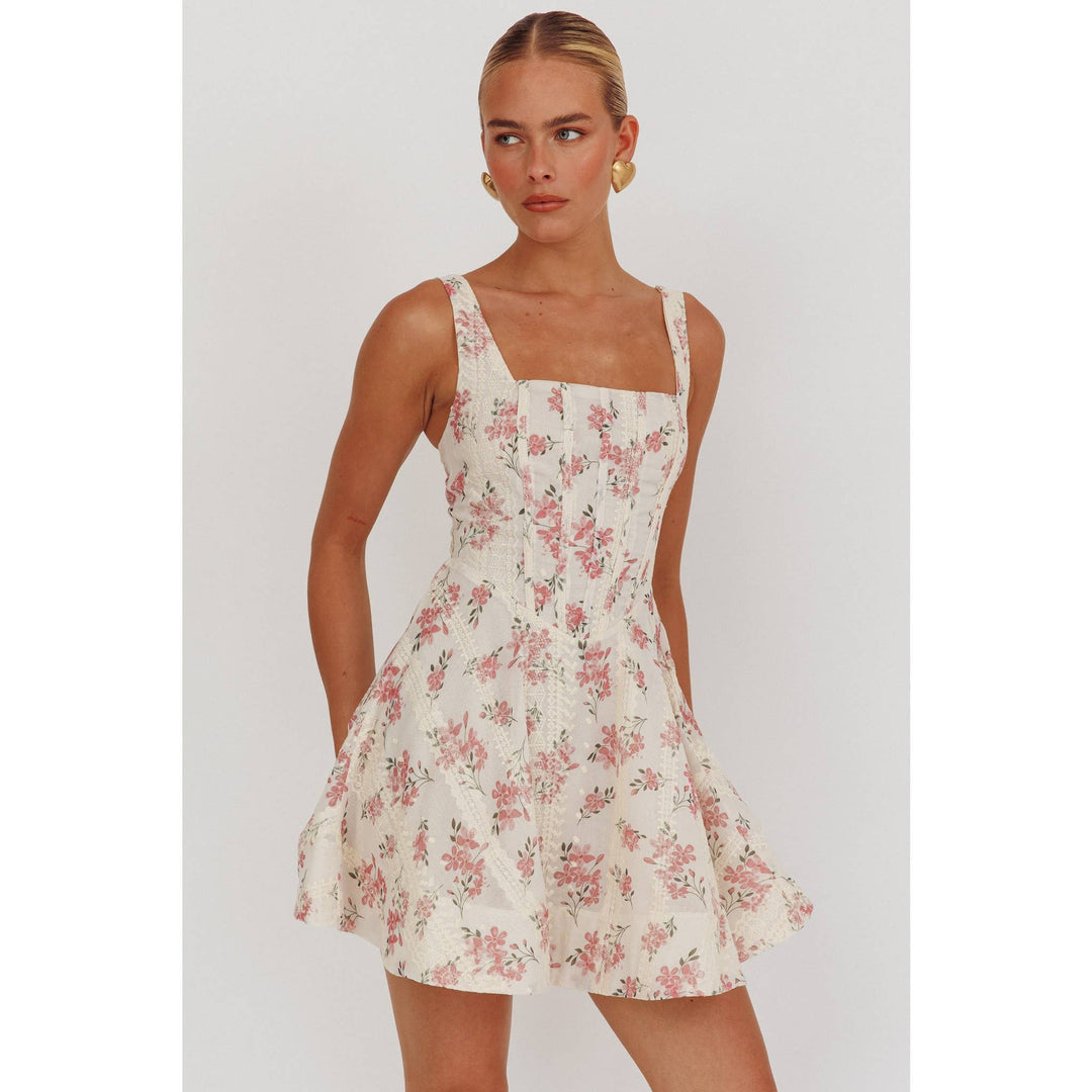 Shanni Floral Flare Mini Dress