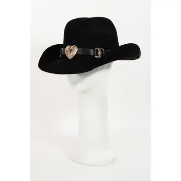 Heart Buckle Cowboy Hat