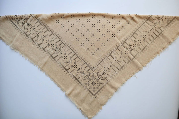 Oatmeal Classic Silk Bandana