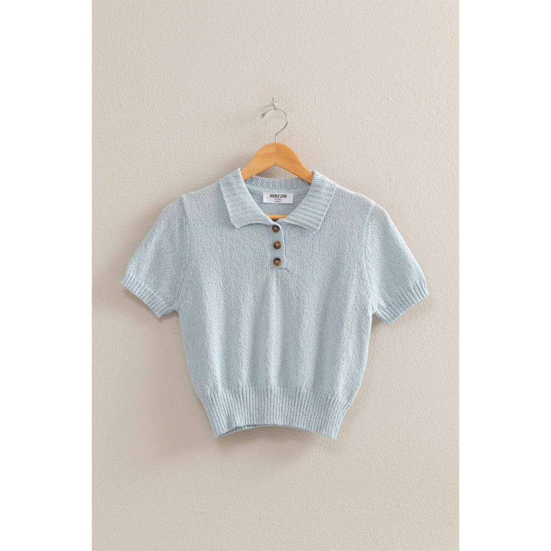 Margaret Knit Polo Top