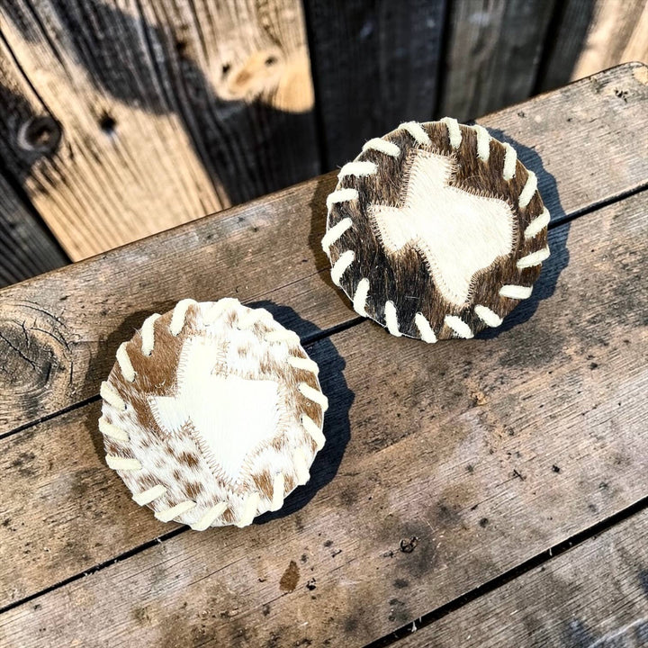 Texas Cowhide Coaster